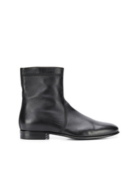 Bottines en cuir noires Carvil