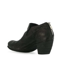 Bottines en cuir noires Officine Creative