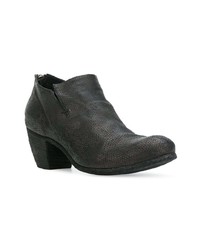 Bottines en cuir noires Officine Creative