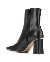 Bottines en cuir noires Fabio Rusconi