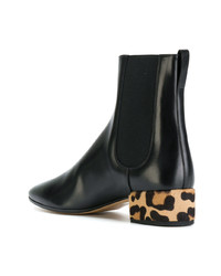 Bottines en cuir noires Francesco Russo