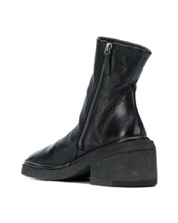 Bottines en cuir noires Marsèll