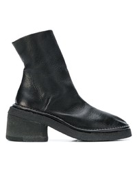 Bottines en cuir noires Marsèll