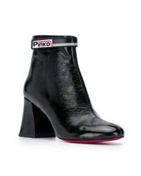 Bottines en cuir noires Pinko