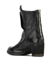 Bottines en cuir noires Officine Creative