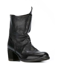 Bottines en cuir noires Officine Creative