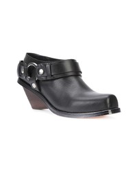 Bottines en cuir noires Wanda Nylon