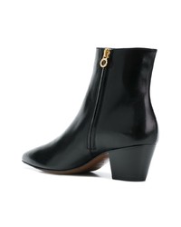 Bottines en cuir noires L'Autre Chose