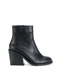 Bottines en cuir noires Clergerie