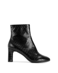 Bottines en cuir noires Clergerie