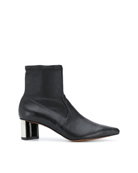 Bottines en cuir noires Clergerie