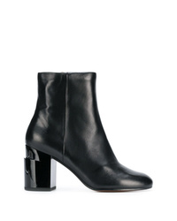 Bottines en cuir noires Clergerie