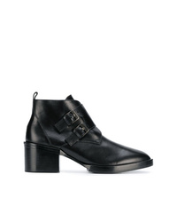 Bottines en cuir noires Clergerie