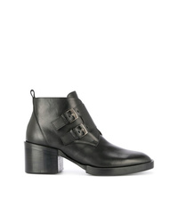 Bottines en cuir noires Clergerie