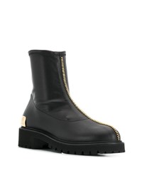 Bottines en cuir noires Giuseppe Zanotti