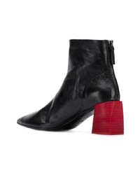 Bottines en cuir noires Marsèll