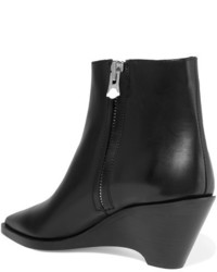 Bottines en cuir noires Acne Studios