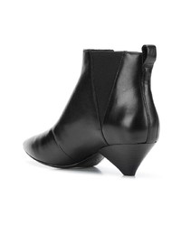 Bottines en cuir noires Ash