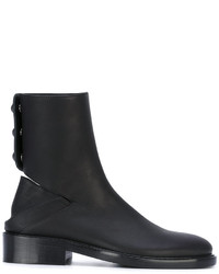 Bottines en cuir noires Ann Demeulemeester