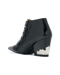 Bottines en cuir noires Toga Pulla