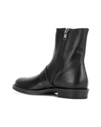 Bottines en cuir noires Ann Demeulemeester