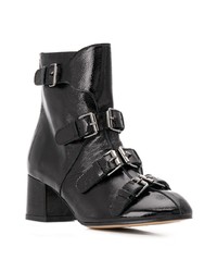 Bottines en cuir noires Marc Ellis