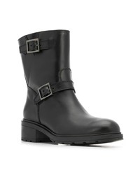 Bottines en cuir noires Hogan