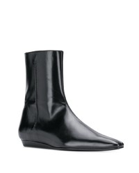 Bottines en cuir noires Dorateymur