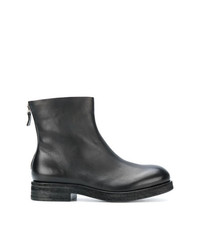 Bottines en cuir noires Del Carlo