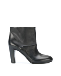 Bottines en cuir noires Del Carlo