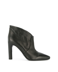 Bottines en cuir noires Del Carlo