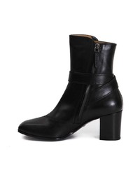 Bottines en cuir noires Gucci