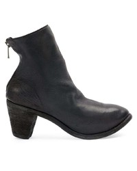 Bottines en cuir noires Guidi