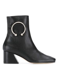 Bottines en cuir noires Dorateymur