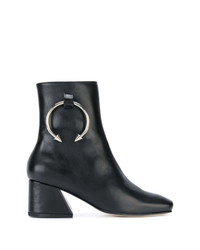 Bottines en cuir noires Dorateymur