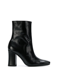 Bottines en cuir noires Dorateymur