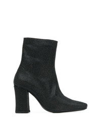 Bottines en cuir noires Dorateymur