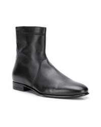 Bottines en cuir noires Carvil