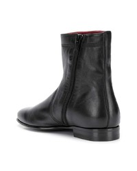 Bottines en cuir noires Carvil