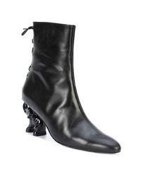 Bottines en cuir noires Dorateymur