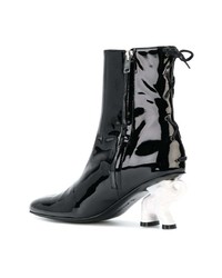 Bottines en cuir noires Dorateymur