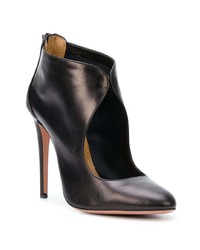 Bottines en cuir noires Aquazzura