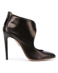 Bottines en cuir noires Aquazzura