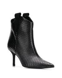 Bottines en cuir noires Marc Ellis