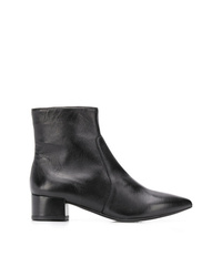 Bottines en cuir noires Fabio Rusconi