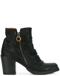 Bottines en cuir noires Fiorentini+Baker