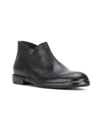 Bottines en cuir noires Del Carlo