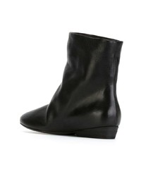 Bottines en cuir noires Marsèll