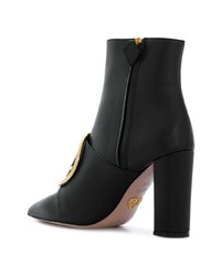 Bottines en cuir noires Oscar Tiye