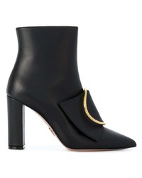 Bottines en cuir noires Oscar Tiye